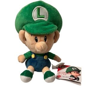 Baby Luigi 5” Plush Super Mario NWT